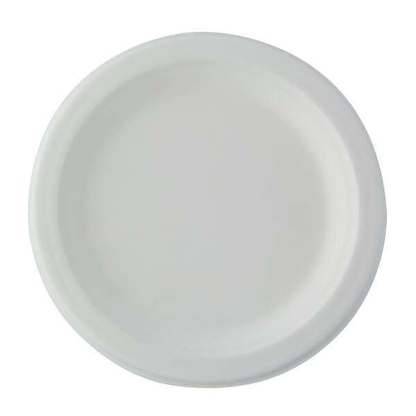 PacknWood 210APU16, 6-Inch Dia Sugarcane White Round Plate, 1000/CS (Discontinued)