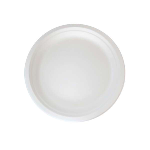 PacknWood 210APU18, 6.85-Inch Dia Sugarcane White Round Plate, 1000/CS