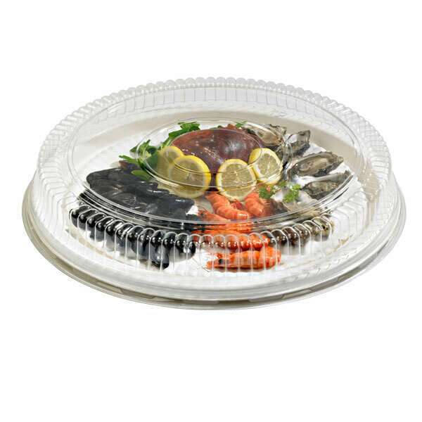 PacknWood 210APUC455, 18-Inch Dia White Round Sugarcane Platter, 24/CS