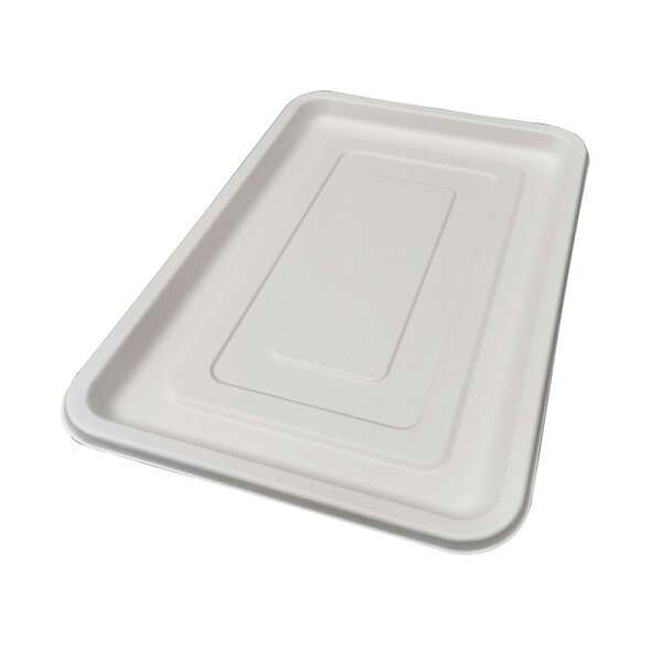 PacknWood 210APUR4732, 17.75x11.95x0.8-Inch White Sugarcane Platter, 24/CS (Discontinued)