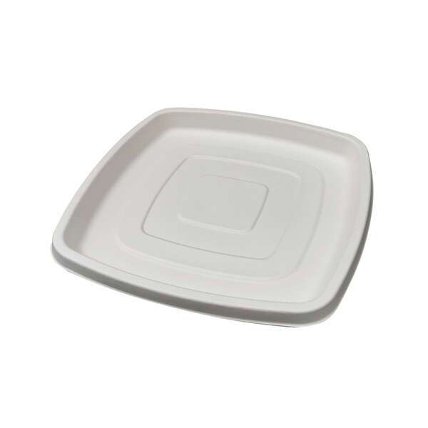 PacknWood 210APUS318, 11.8x11.8x1-Inch Square White Sugarcane Platter, 24/CS