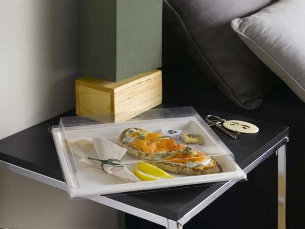 PacknWood 210APUTRP12, 10.8x7.5-Inch White Sugarcane 1/2 Atlas Tray, 100/CS