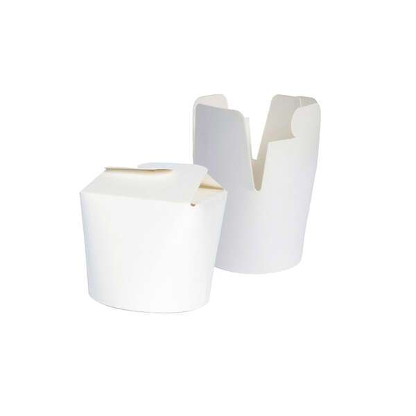 PacknWood 210ASIE8BL, 8 Oz 2.95x2.9x2.5-Inch Mini White Pasta Box, 500/CS