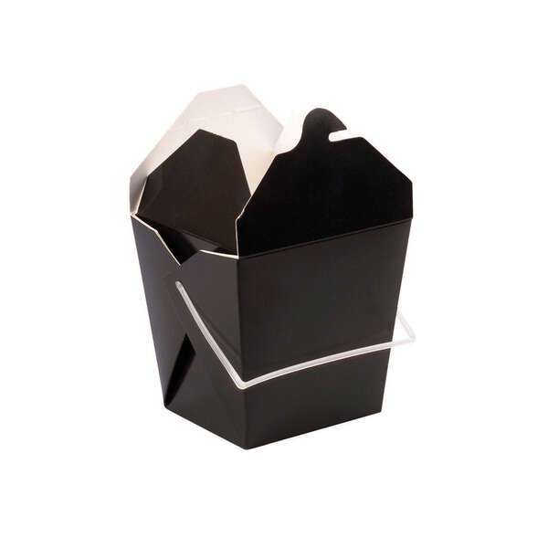 PacknWood 210ASPAIL33N, 32 Oz 4x3.55x4.15-Inch Black Take Out Box with Handle, 450/CS