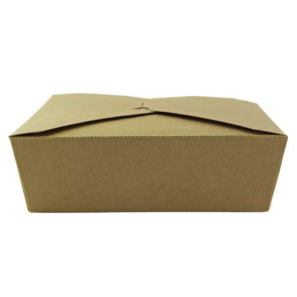 PacknWood 210B2C22K, 8.45x6.2x1.75-Inch 2-Compartment Kraft Cardboard Meal Box, 200/CS
