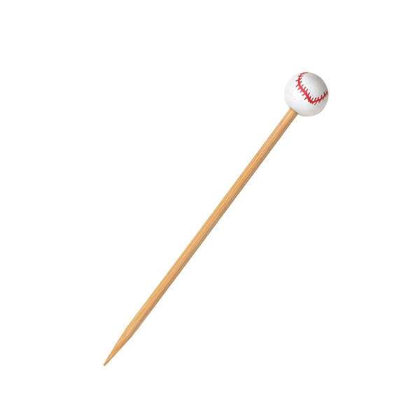 PacknWood 210BBBASB12, 4.8-Inch Bamboo Baseball Skewers, 1000/CS