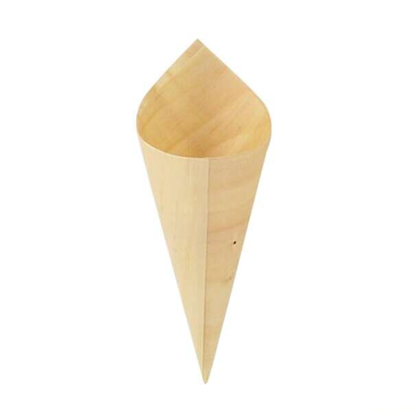 PacknWood 210BBCO121, 1.75 Oz 4.8-Inch Long Mini Wooden Cone, 1000/CS