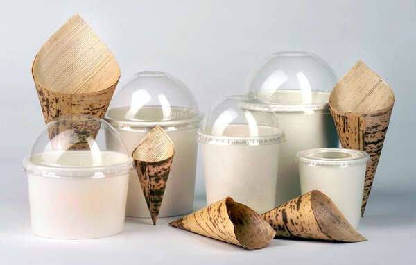 PacknWood 210BBCOB13, 1.5 Oz 5.15-Inch Long Bamboo Leaf Cone 2 Layers, 1000/CS