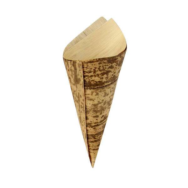 PacknWood 210BBCOB17, 5 Oz 6.6-Inch Long Bamboo Leaf Cone 2 Layers, 1000/CS