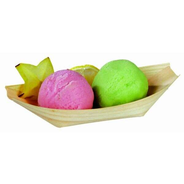 PacknWood 210BBOIS146, 5.5x3x0.86-Inch Medium Wooden Boat, 500/CS