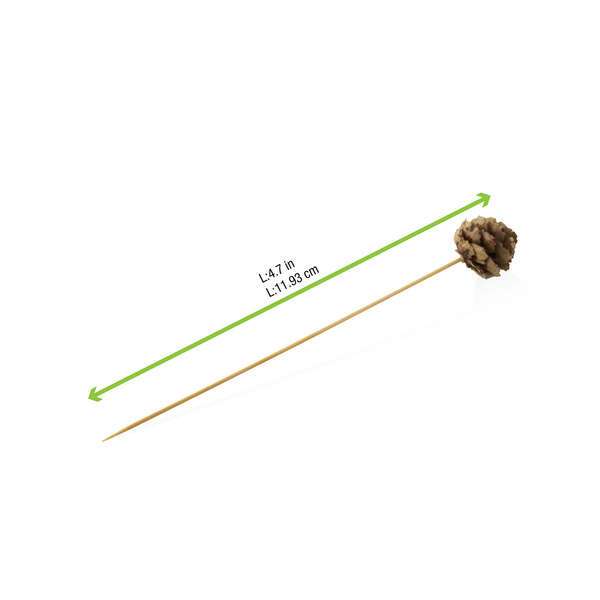 PacknWood 210BBPCO105, 4.25-Inch Pine Cone Skewer, 1000/CS