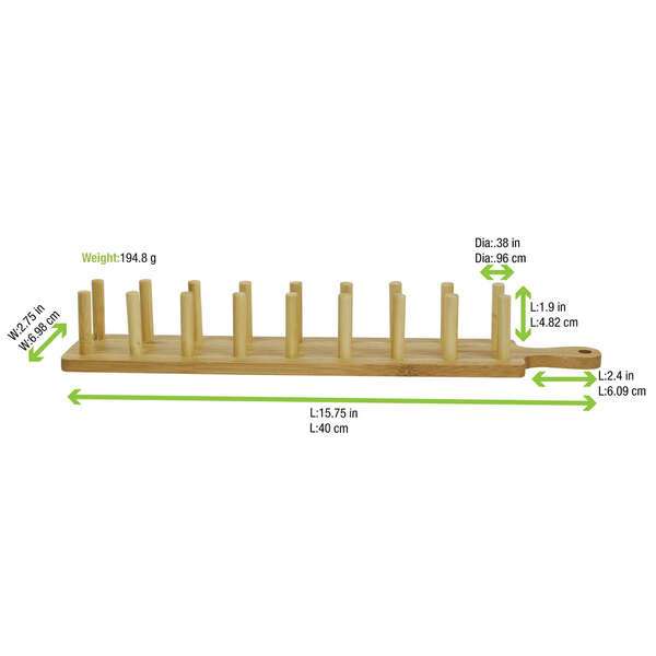 PacknWood 210BBTAC8, 15.75x2.76x2.09-Inch Taco Holder for 8 Tacos, 12/CS