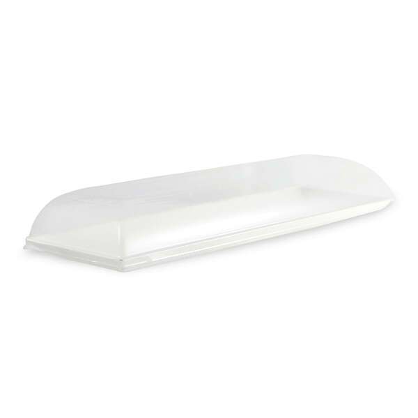 PacknWood 210BCHIC3915, 15.75x6x0.45-Inch "Bio n Chic" White Sugarcane Tray, 100/CS (Discontinued)