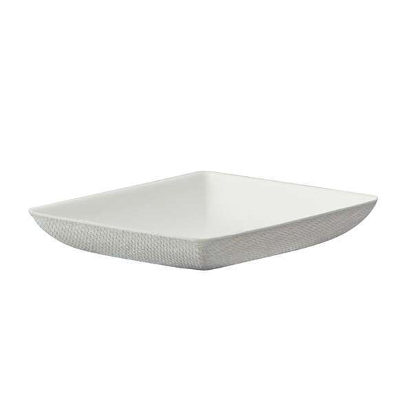 PacknWood 210BCHIC65, 2.55x2.55x0.45-Inch "Bio n Chic" Mini White Sugarcane Plate, 300/CS