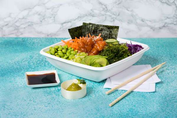 PacknWood 210BCHIC65, 2.55x2.55x0.45-Inch "Bio n Chic" Mini White Sugarcane Plate, 300/CS