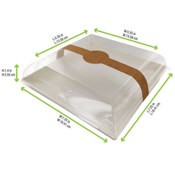 PacknWood 210BCHICL181, Clear PET Lid for 210BCHIC180, 100/CS