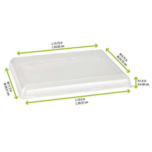 PacknWood 210BCHICL4030, Clear PET Lid for 210BCHIC3929, 50/CS