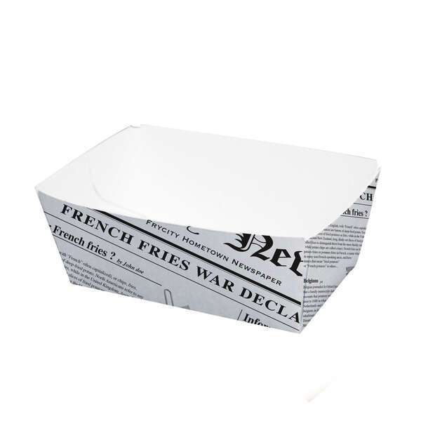 PacknWood 210BCNEWS250, 4x2.5x1.55-Inch Corrugated Cardboard Box with Newspaper Print, 1000/CS