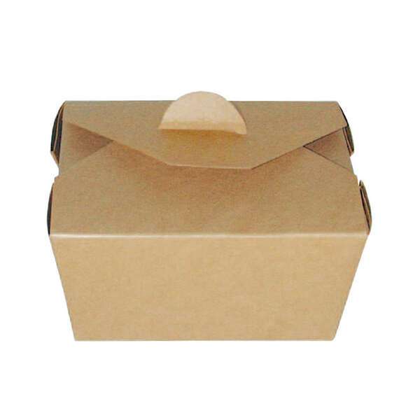 PacknWood 210BIO1K, 5x4.25x2.5-Inch Kraft Take-Out Meal Box, 450/CS