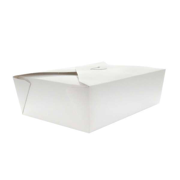 PacknWood 210BIO202, 8.5x6.15x1.85-Inch White Meal Take-Out Box, 200/CS
