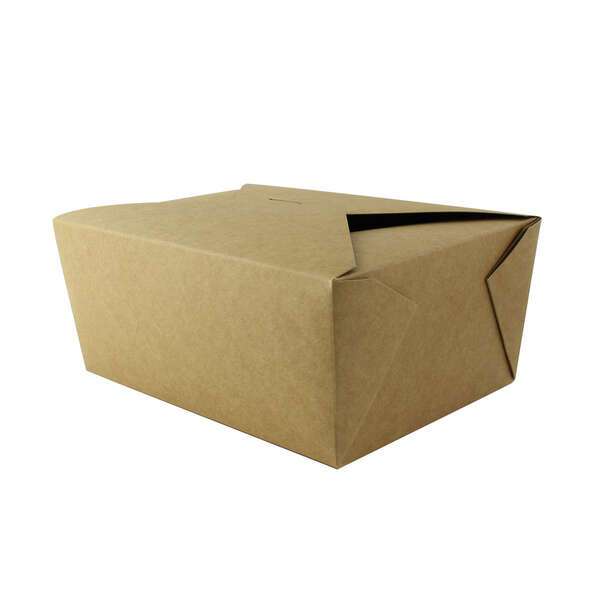PacknWood 210BIO4K, 8.9x6.55x3.5-Inch Kraft Take-Out Meal Box, 160/CS