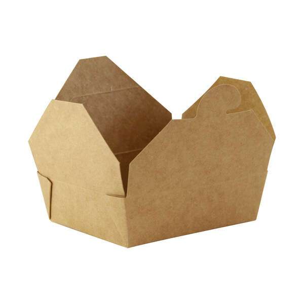 PacknWood 210BIOKMINI, 4.65x3.8x1.35-Inch Mini Kraft Take-Out Meal Box, 500/CS