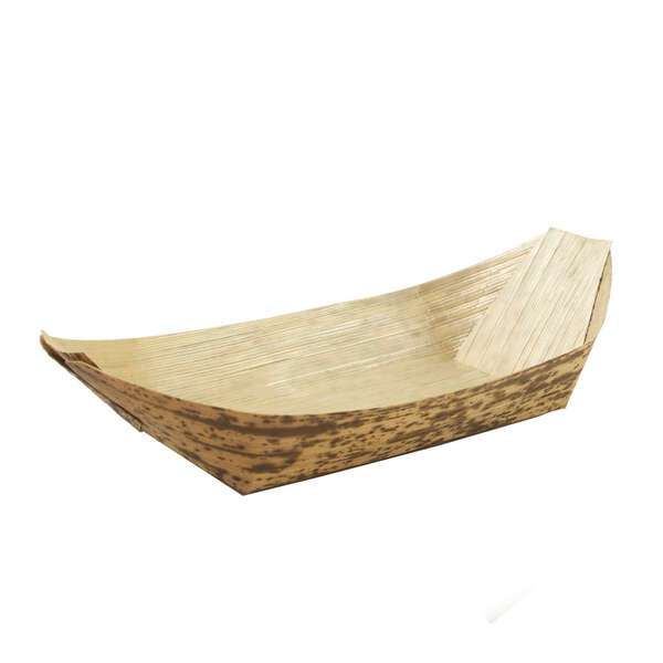 PacknWood 210BJQ8, 3.6x1.75-Inch 0.5 Oz Bamboo Leaf Boat, 1000/CS