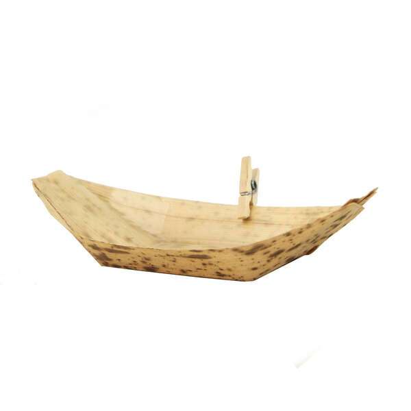 PacknWood 210BJQ9, 3.6x2.05-Inch 1.5 Oz Bamboo Leaf Boat, 2000/CS