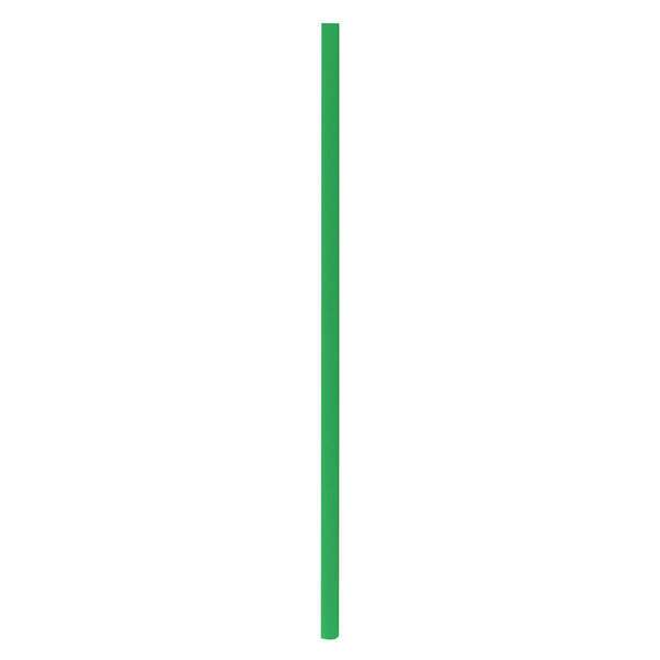 PacknWood 210CHP19FG, 7.75x0.23-Inch Solid Green Paper Straws - Unwrapped, 3000/CS