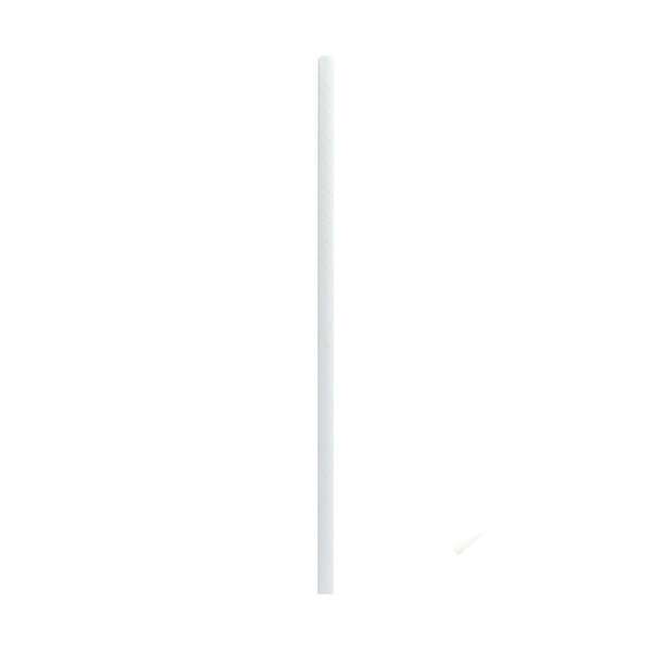 PacknWood 210CHP19WHW, 7.75x0.23-Inch Solid White Paper Straws - Wrapped, 3000/CS