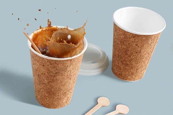 PacknWood 210CORK12, 12 Oz Insulated Corked Coffee Cup, 200/CS