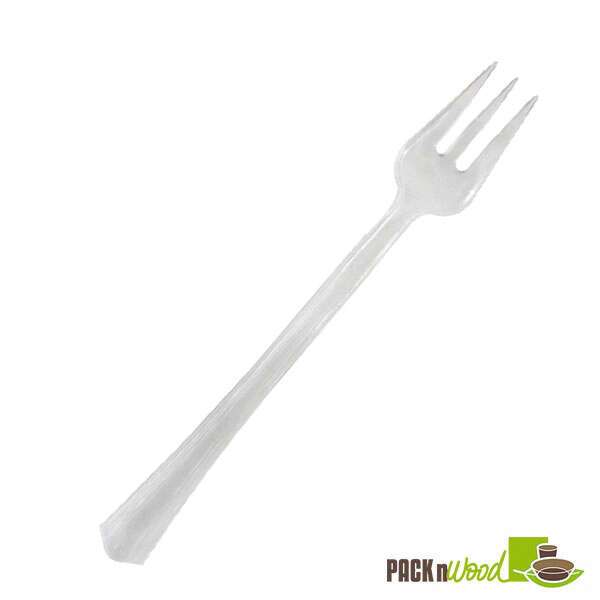 PacknWood 210CV111T, 4.2-inch Mini Clear Luxury Fork, 100/PK