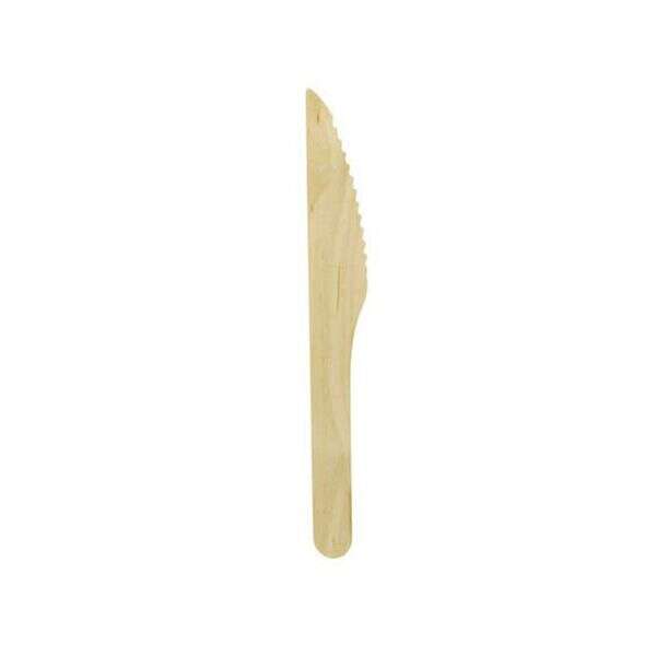 PacknWood 210CVB142, 5.5-inch Unwrapped Small Wooden Knife, 2000/CS