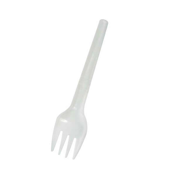 PacknWood 210CVFPE, 5.3-inch White Folding Fork Wrapped, 1000/CS