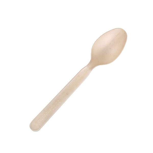 PacknWood 210CVPL125BB, 4.9-Inch Unwrapped Corn Bamboo Fiber Spoon, 2000/CS