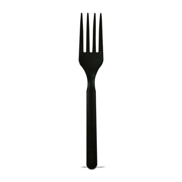 PacknWood 210CVPL611N, 5.85-Inch Unwrapped Corn Black Fork, 1000/CS
