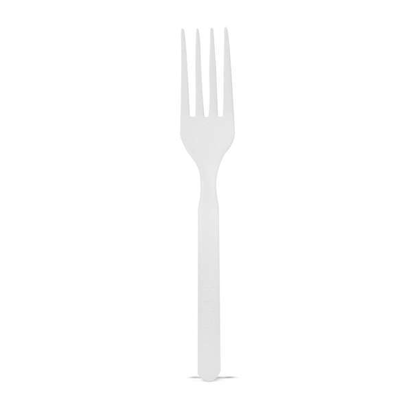 PacknWood 210CVPL611W, 5.85-Inch Unwrapped Corn White Fork, 1000/CS