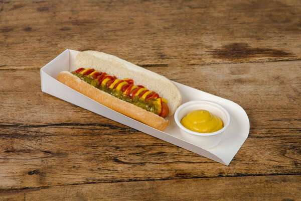PacknWood 210DOG, 9.75x2.1x1.3-Inch White Hot Dog Tray, 1000/CS