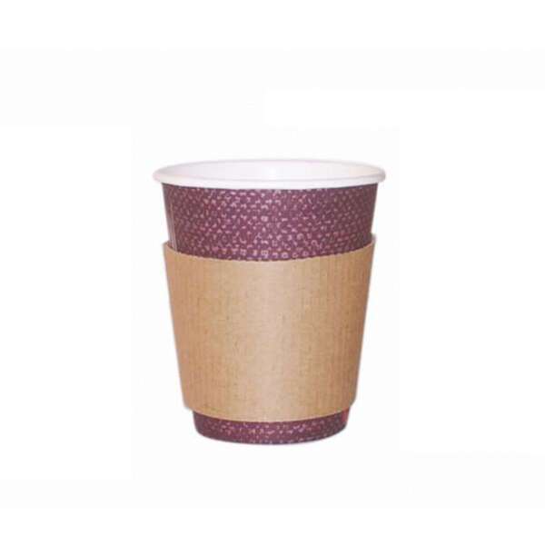 PacknWood 210GBAG8, 2.6-Inch Dia x 2.25-Inch High Coffee Cup Sleeve for 8-10 oz Cups, 1000/CS