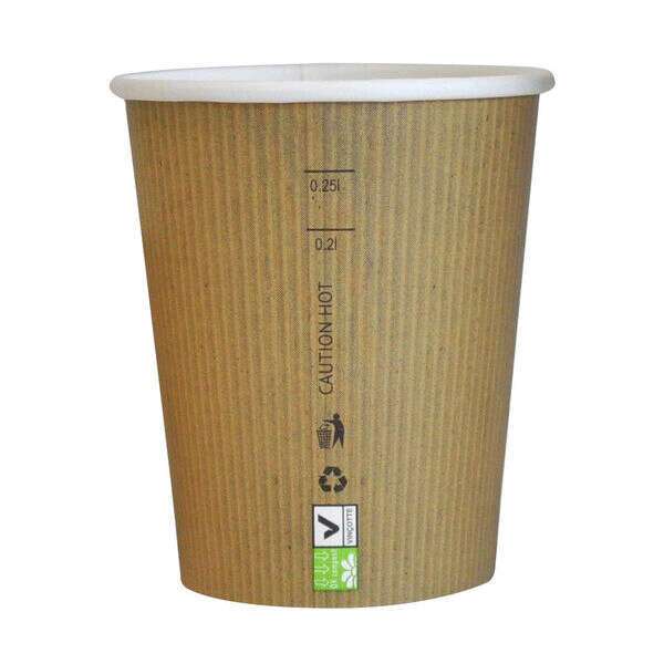PacknWood 210GCBIO9, 9 Oz Compostable Single Wall Paper Cup, 1000/CS