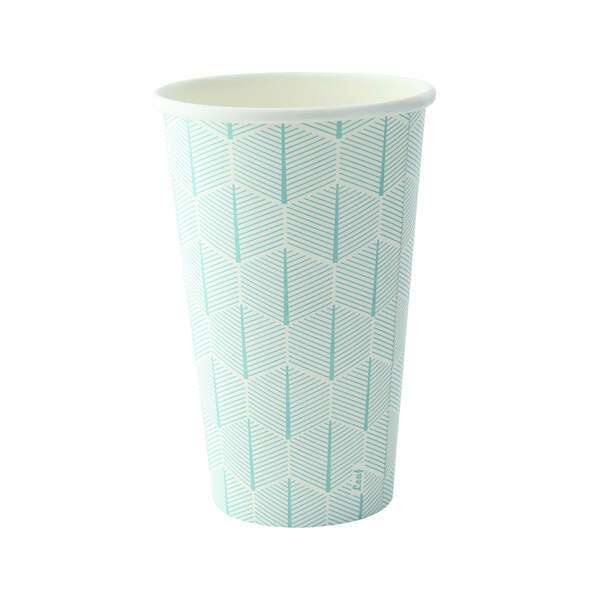 PacknWood 210GCLEAF16, 16 Oz Leaf Design Paper Cup, 1000/CS (Discontinued)