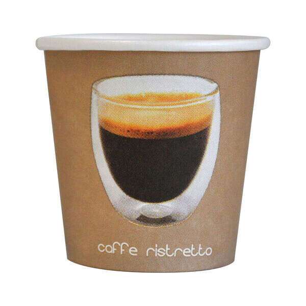 PacknWood 210GCRIS41, 4 Oz Ristretto Paper Cup, 3000/CS