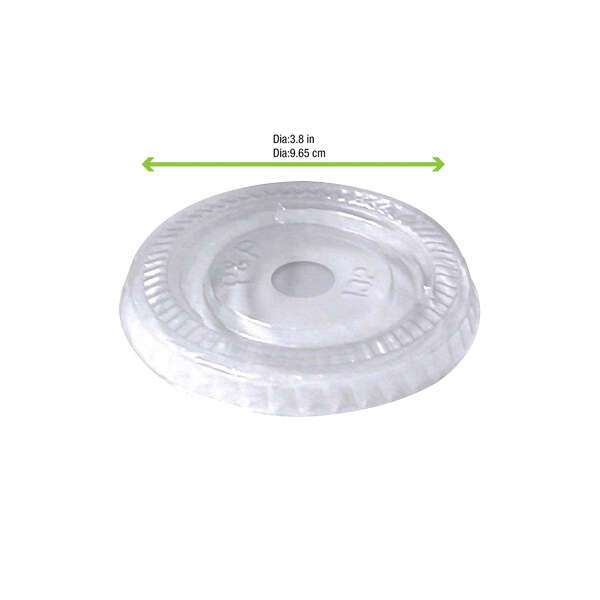 PacknWood 210GKL96L, 3.75-inch Clear PET Flat Lid for 210POC270N, 1000/CS