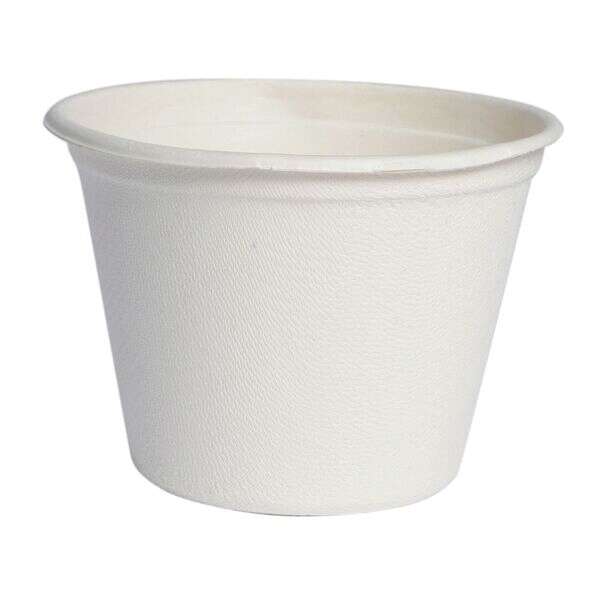 PacknWood 210GPU240, 8.5 Oz White Sugarcane Takeout Bowl, 1000/CS (Discontinued)