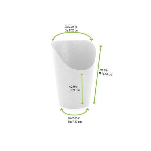 PacknWood 210GSP49W, 5.5 Oz White Wrap Cup, 1200/CS