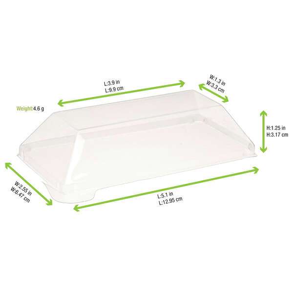 PacknWood 210KLARL1365L, 2.5-inch Klarity Transparent PET Lid for 210KLAR1365, 200/CS