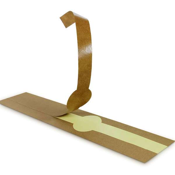 PacknWood 210LAP40, 15.75-inch Long Kraft Self-Adhering Paper Wrapper, 500/CS