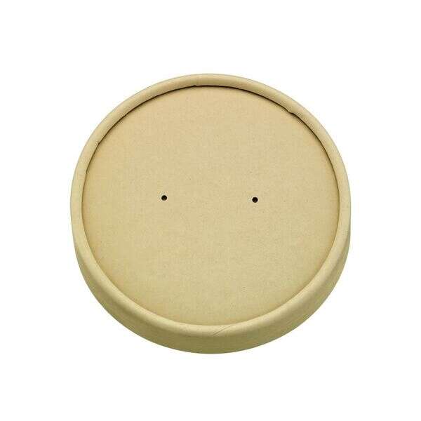 PacknWood 210LSOUP156K, 6-inch Matching Kraft Lids For 210PC Series Containers, 360/CS