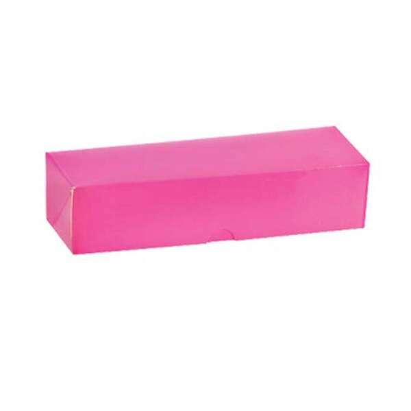 PacknWood 210MAC7, 8.5-inch Pink Box without Window for 7 Macarons, 250/CS