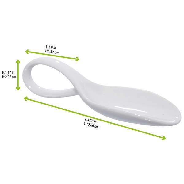 PacknWood 210MBPSPOON, 0.2 Oz Spoony Mini Porcelain Spoon, 24/PK